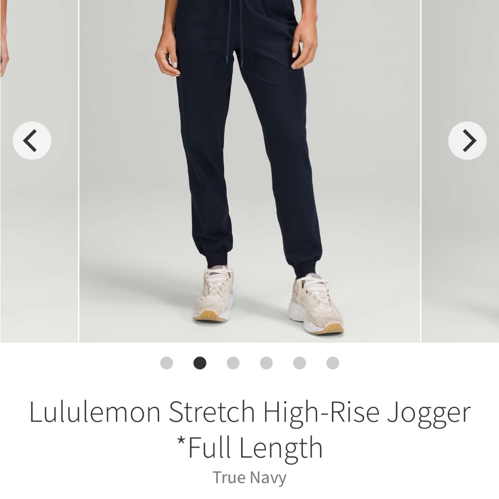 lululemon athletica Women's Navy High-Rise Jogger Pants